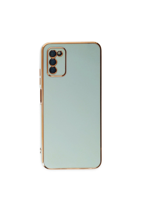 Evimdeyokyok Samsung Galaxy A03S Kılıf Volet Silikon - Açık Yeşil