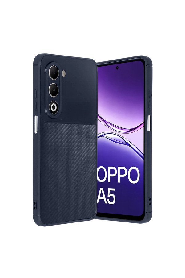 Evimdeyokyok Oppo A5 4G Auto Focus Karbon Kapak - Lacivert