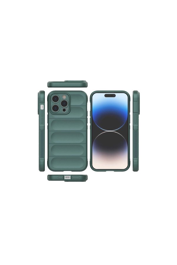 Evimdeyokyok Apple İphone 16 Pro Max Kılıf Optimum Silikon - Koyu Yeşil