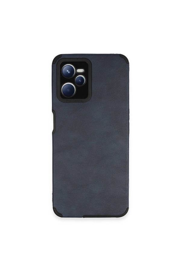 Evimdeyokyok Realme C35 Kılıf Loop Deri Silikon - Lacivert