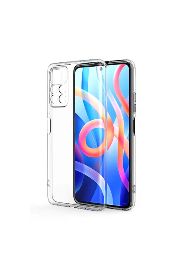 Evimdeyokyok Xiaomi Poco M4 Pro 4G Kılıf Lüx Şeffaf Silikon