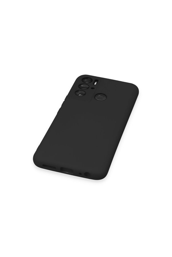 Evi̇mdeyokyok Tecno Pova Neo Kılıf Nano İçi̇ Kadi̇fe Si̇li̇kon - Si̇yah