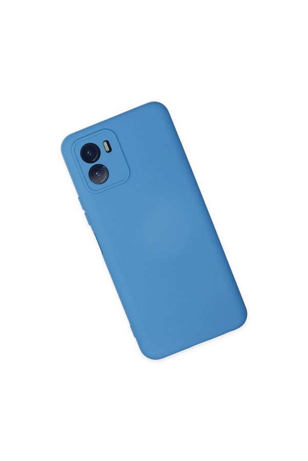 Evimdeyokyok Vivo Y15S Kılıf Nano İçi Kadife Silikon - Mavi