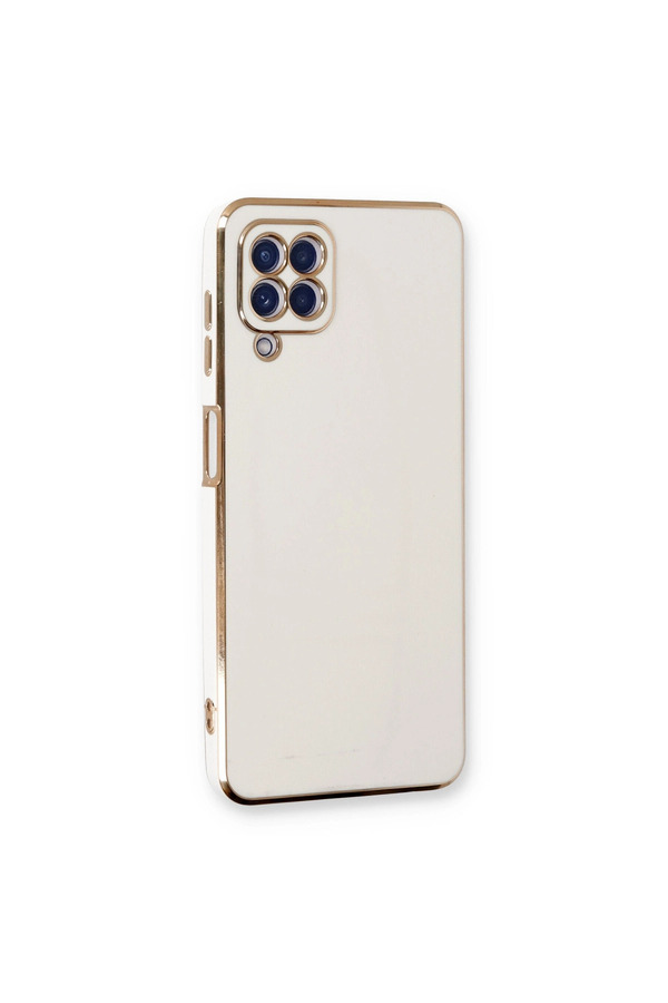 Evimdeyokyok Samsung Galaxy A22 Kılıf Volet Silikon - Beyaz