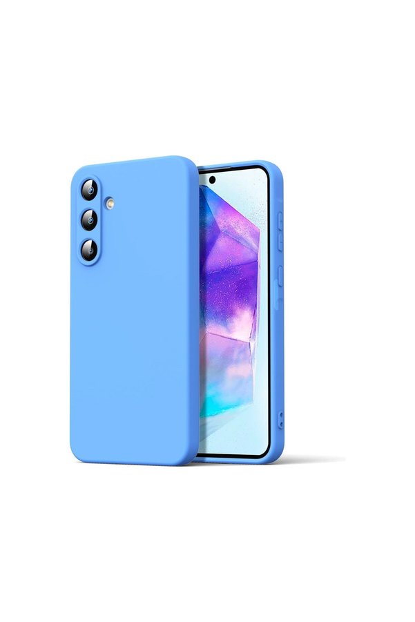 Evimdeyokyok Samsung Galaxy A16 5G Kılıf Nano İçi Kadife Silikon - Mavi