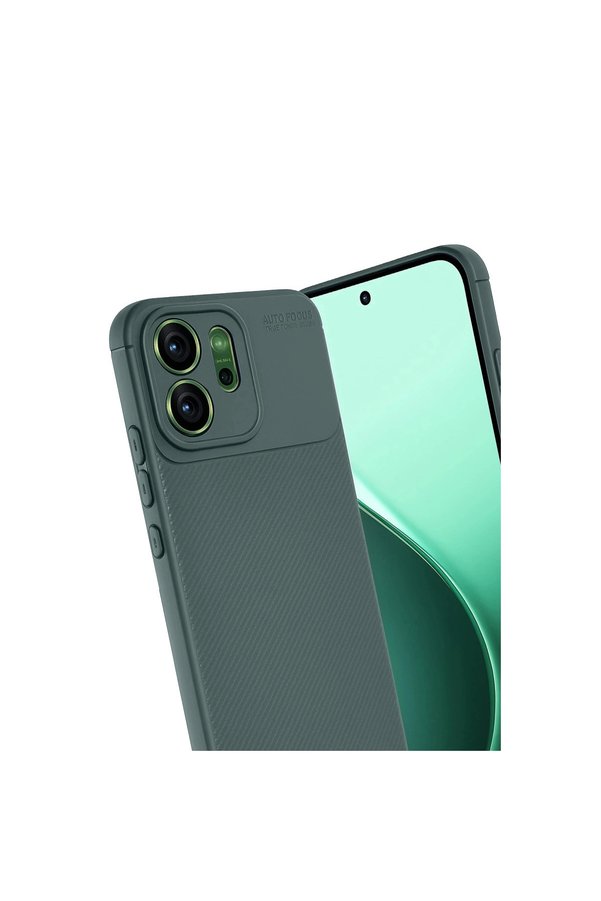 Evimdeyokyok Oppo Reno 14F Auto Focus Karbon Kapak - Koyu Yeşil