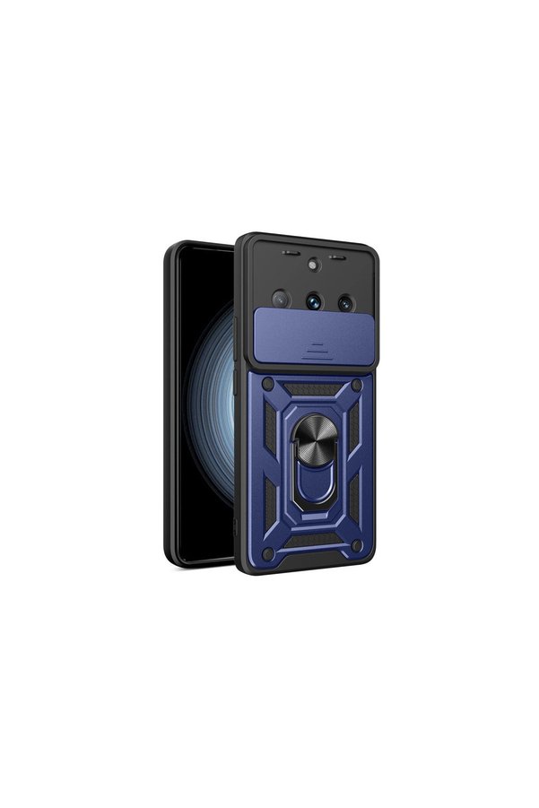 Evimdeyokyok Realme 11 Pro Kılıf Pars Lens Yüzüklü Silikon - Lacivert