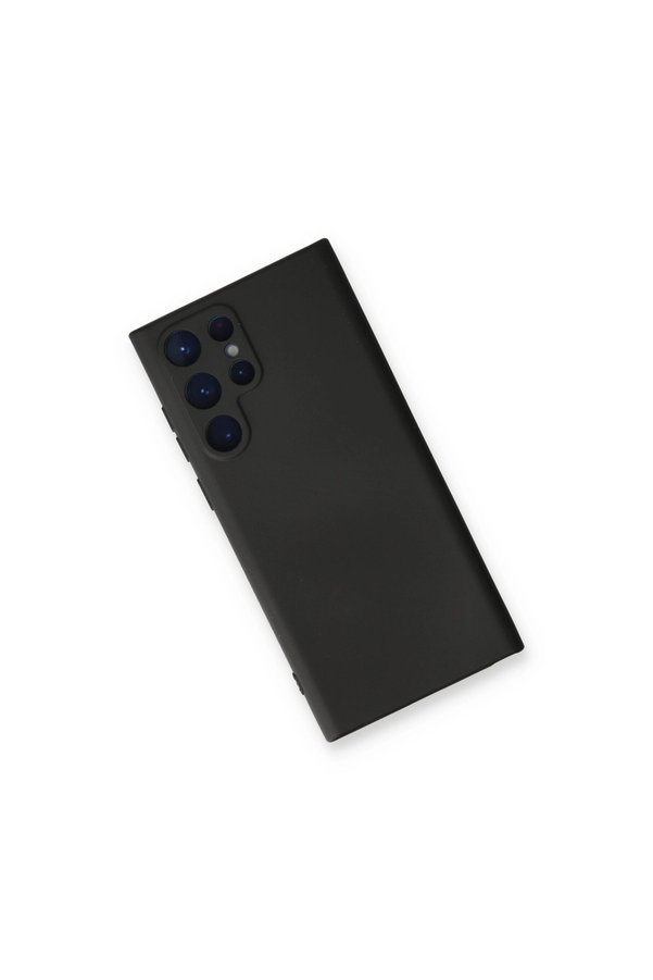 Evi̇mdeyokyok Samsung Galaxy S23 Ultra Kılıf Nano İçi̇ Kadi̇fe Si̇li̇kon - Si̇yah