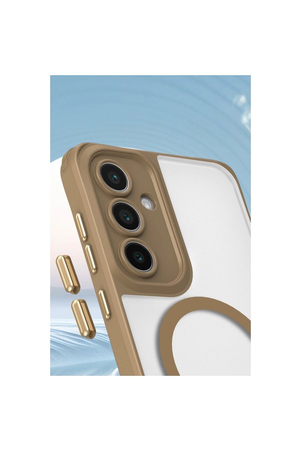 Evi̇mdeyokyok Samsung Galaxy S23 Kılıf Enka Magsafe Si̇li̇kon Kılıf - Desert