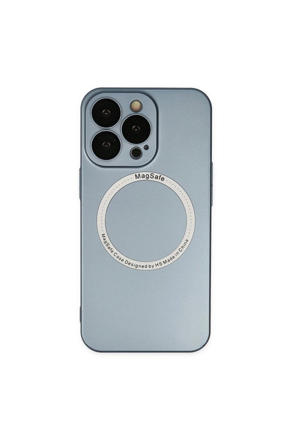 Evimdeyokyok Apple İphone 13 Pro Kılıf Jack Magneticsafe Lens Silikon - Sierra Blue