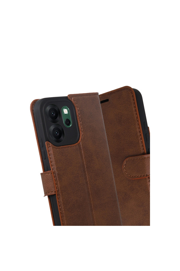 Evimdeyokyok Oppo Reno 14F Trend S Plus Kapaklı Kılıf - Taba