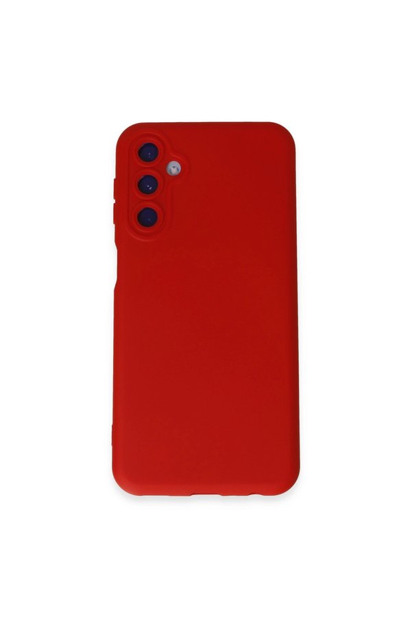 Evimdeyokyok Samsung Galaxy M34 5G Kılıf Nano İçi Kadife Silikon - Kırmızı
