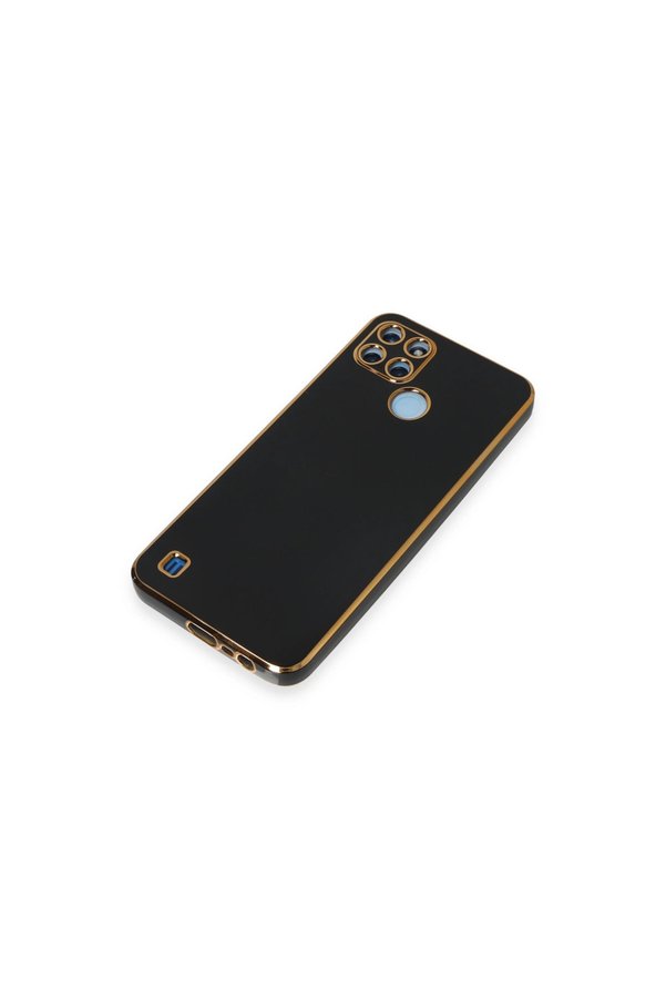 Evi̇mdeyokyok Realme C25Y Kılıf Volet Si̇li̇kon - Si̇yah
