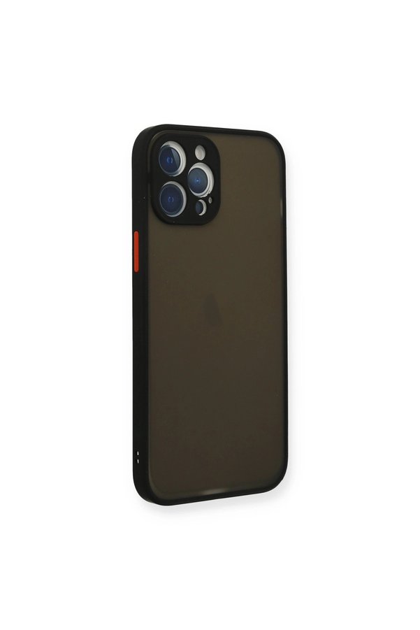 Evi̇mdeyokyok Apple İphone 12 Pro Max Kılıf Montreal Si̇li̇kon Kapak - Si̇yah