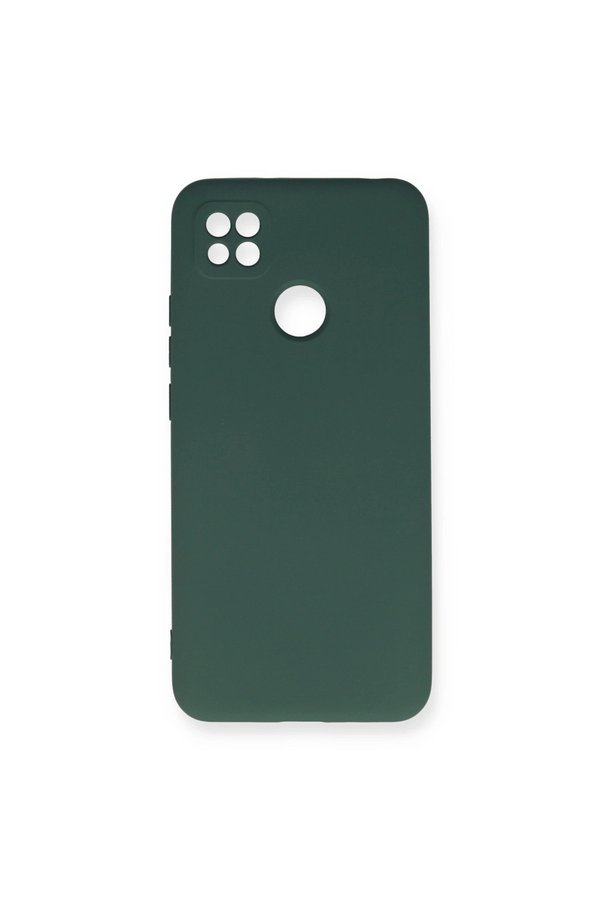 Evimdeyokyok Xiaomi Redmi 9C Kılıf Nano İçi Kadife Silikon - Koyu Yeşil