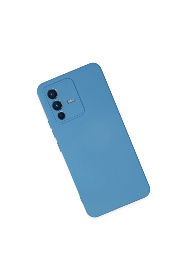 Evimdeyokyok Vivo V23 5G Kılıf Nano İçi Kadife Silikon - Mavi