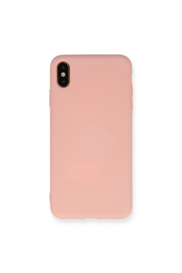 Evimdeyokyok Apple İphone X Kılıf Nano İçi Kadife Silikon - Pudra