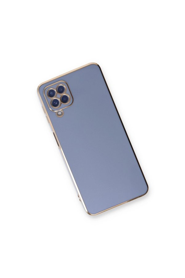Evimdeyokyok Samsung Galaxy A22 Kılıf Volet Silikon - Mavi