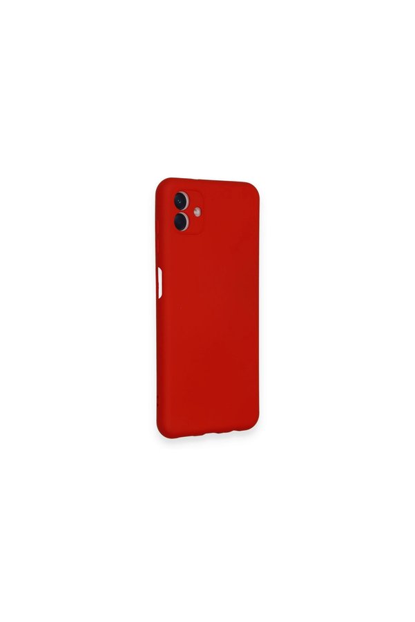Evi̇mdeyokyok Samsung Galaxy A04 Kılıf Nano İçi̇ Kadi̇fe Si̇li̇kon - Kırmızı