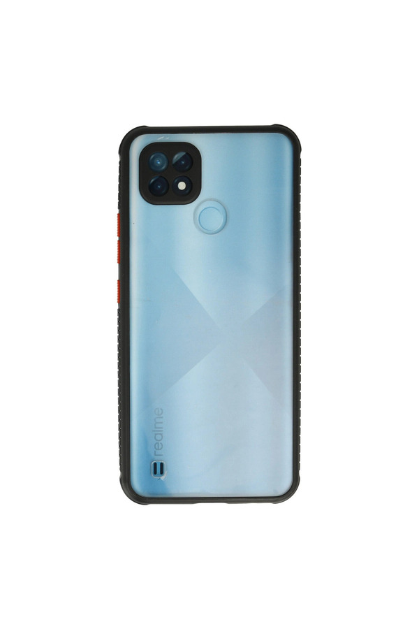 Evimdeyokyok Realme C21 Kılıf Miami Şeffaf Silikon - Siyah