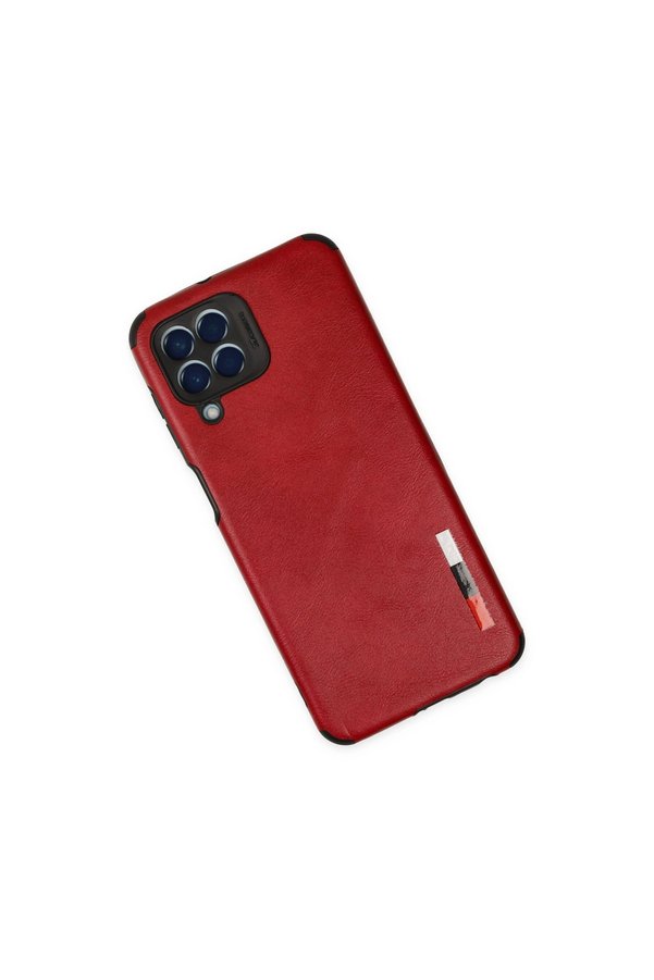 Evimdeyokyok Samsung Galaxy M33 Kılıf Loop Deri Silikon - Kırmızı