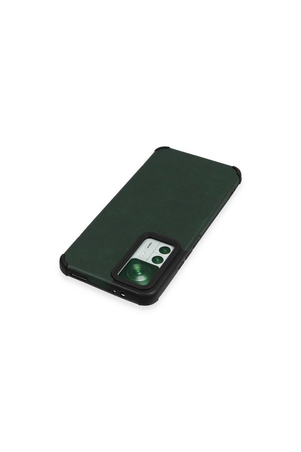 Evimdeyokyok Xiaomi Mi 12T Kılıf Loop Deri Silikon - Yeşil