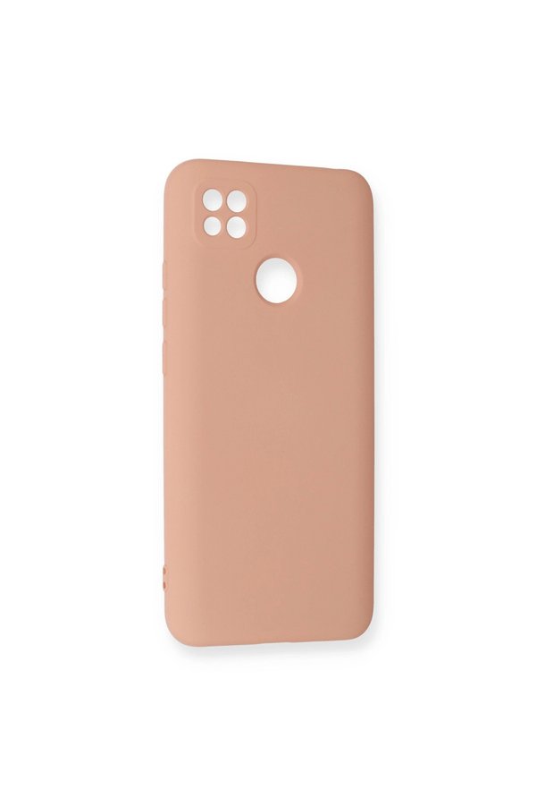Evimdeyokyok Xiaomi Redmi 9C Kılıf Nano İçi Kadife Silikon - Pudra