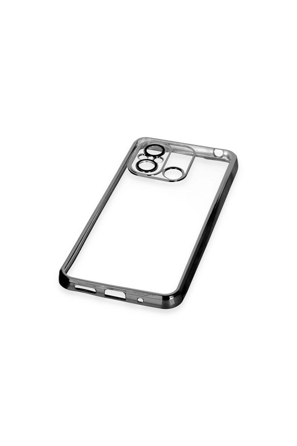 Evimdeyokyok Xiaomi Redmi 12C Kılıf Razer Lensli Silikon - Siyah