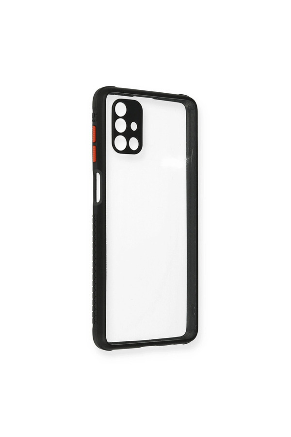 Evimdeyokyok Samsung Galaxy M51 Kılıf Miami Şeffaf Silikon - Siyah
