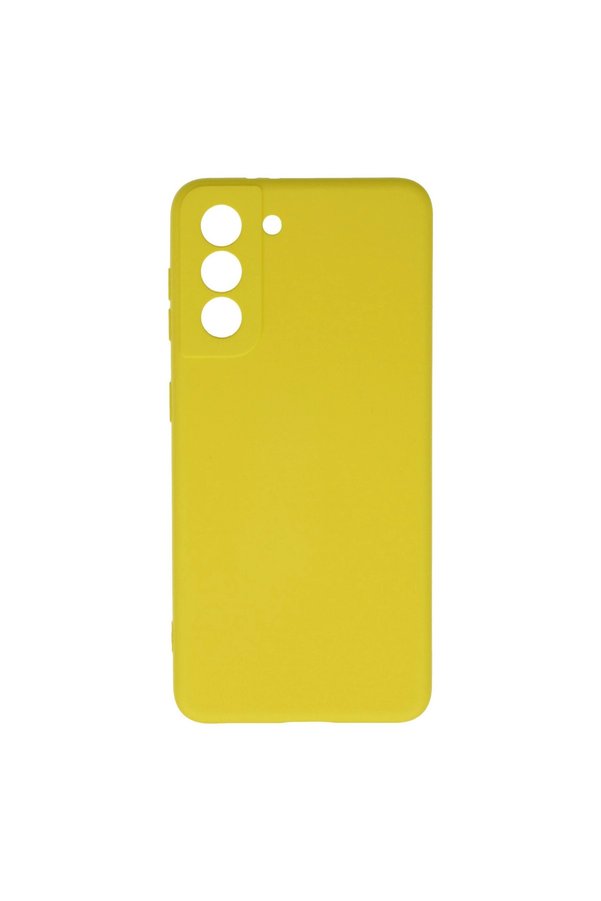 Evimdeyokyok Samsung Galaxy S21 Kılıf Nano İçi Kadife Silikon - Sarı