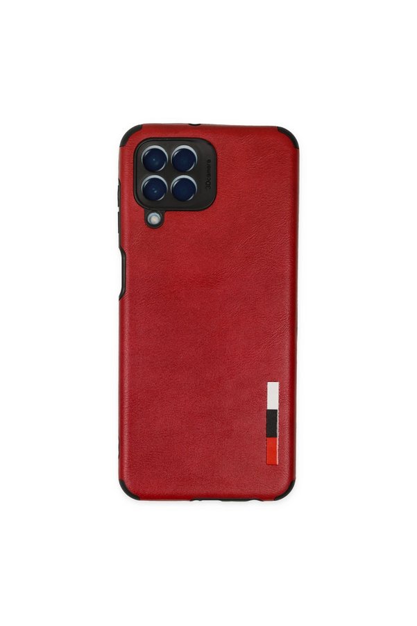 Evimdeyokyok Samsung Galaxy M33 Kılıf Loop Deri Silikon - Kırmızı