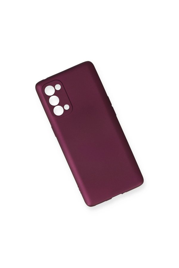 Evimdeyokyok Oppo Reno 5 Pro Kılıf First Silikon - Mürdüm