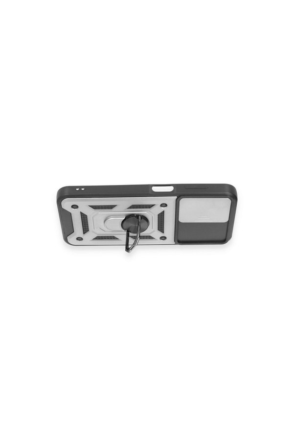 Evi̇mdeyokyok Samsung Galaxy M14 5G Kılıf Pars Lens Yüzüklü Si̇li̇kon - Gümüş