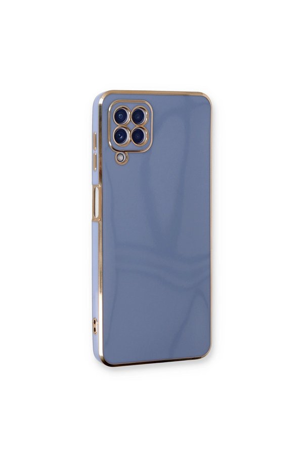 Evimdeyokyok Samsung Galaxy A22 Kılıf Volet Silikon - Mavi