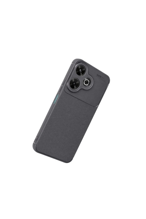 Evi̇mdeyokyok Xi̇aomi̇ Redmi̇ 13 4G Kılıf Auto Focus Karbon Kapak - Gri̇