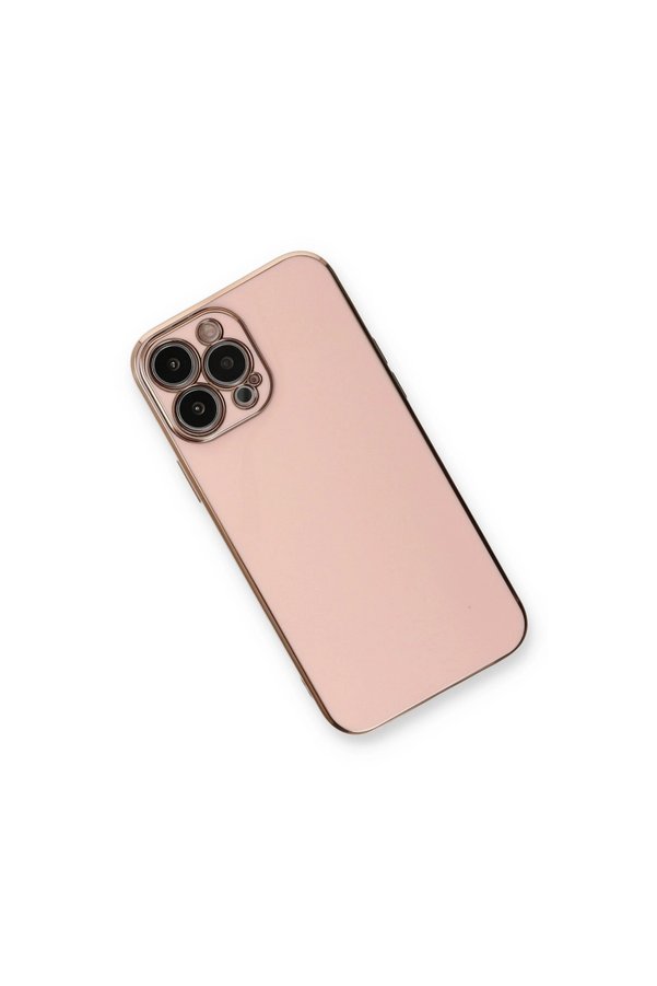 Evimdeyokyok Apple İphone 13 Pro Kılıf Volet Silikon - Pembe