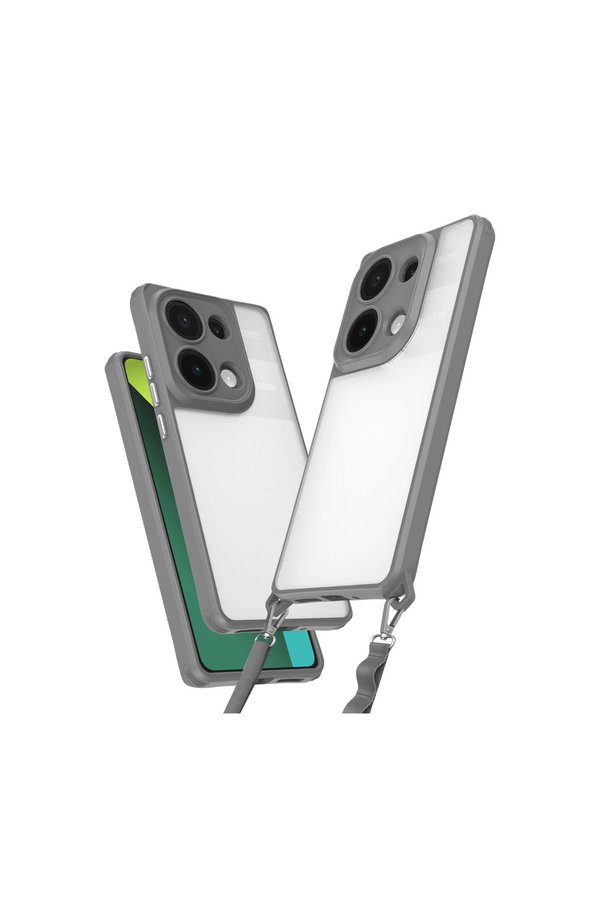 Evimdeyokyok Xiaomi Redmi Note 13 Pro 4G Kılıf Penta Silikon Kılıf - Titan Gri