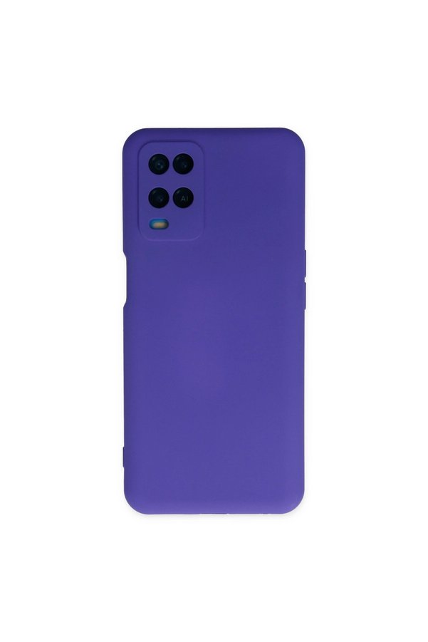 Evimdeyokyok Oppo A54 4G Kılıf Nano İçi Kadife Silikon - Mor