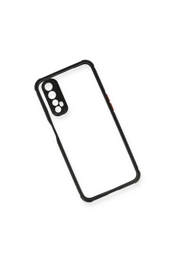 Evimdeyokyok Realme 7 Kılıf Miami Şeffaf Silikon - Siyah
