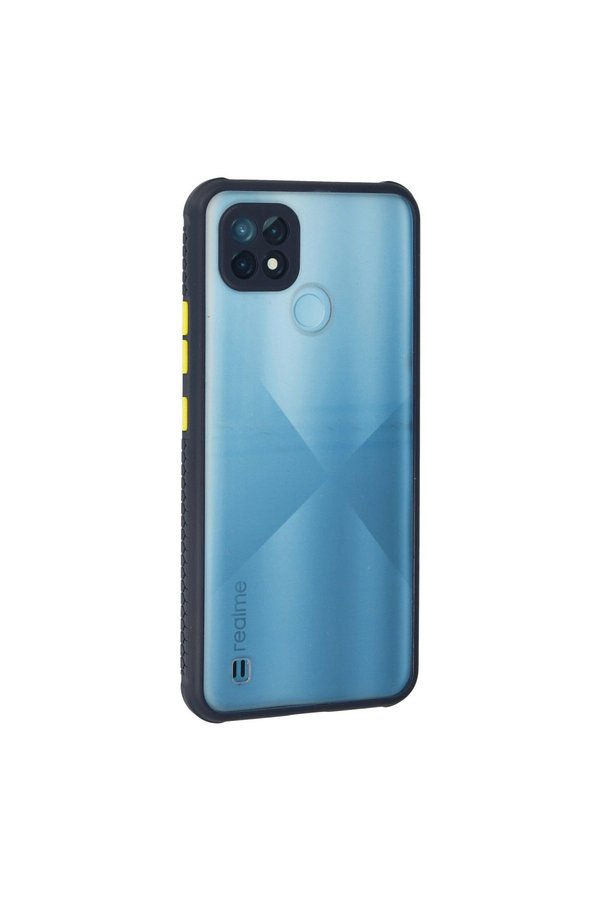 Evi̇mdeyokyok Realme C21 Kılıf Mi̇ami̇ Şeffaf Si̇li̇kon - Laci̇vert