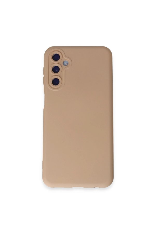 Evimdeyokyok Samsung Galaxy M34 5G Kılıf Nano İçi Kadife Silikon - Pudra