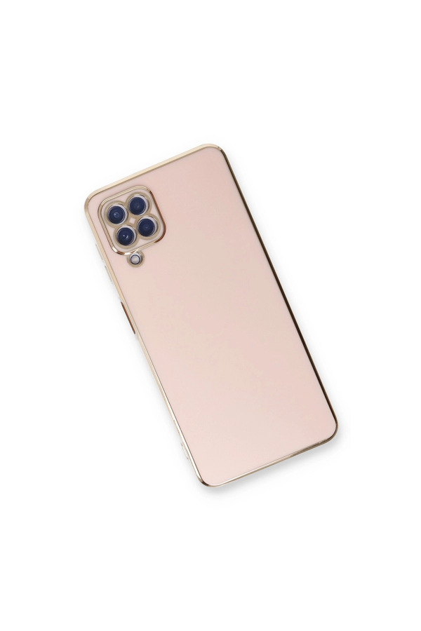 Evimdeyokyok Samsung Galaxy A22 Kılıf Volet Silikon - Pembe