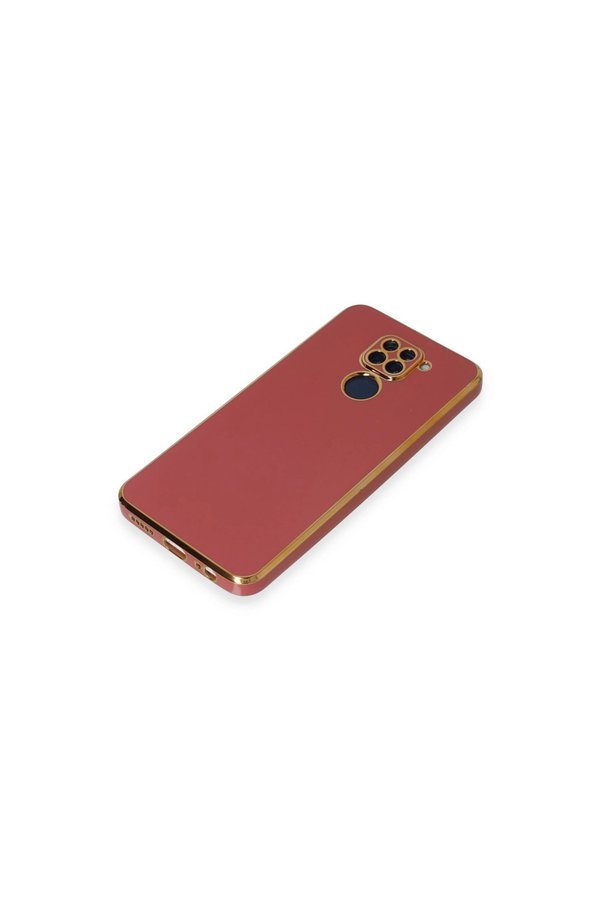 Evimdeyokyok Xiaomi Redmi Note 9 Kılıf Volet Silikon - Kırmızı
