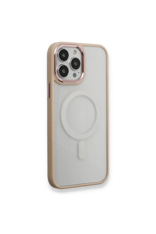 Evimdeyokyok Apple İphone 13 Pro Kılıf Room Magneticsafe Silikon - Pudra