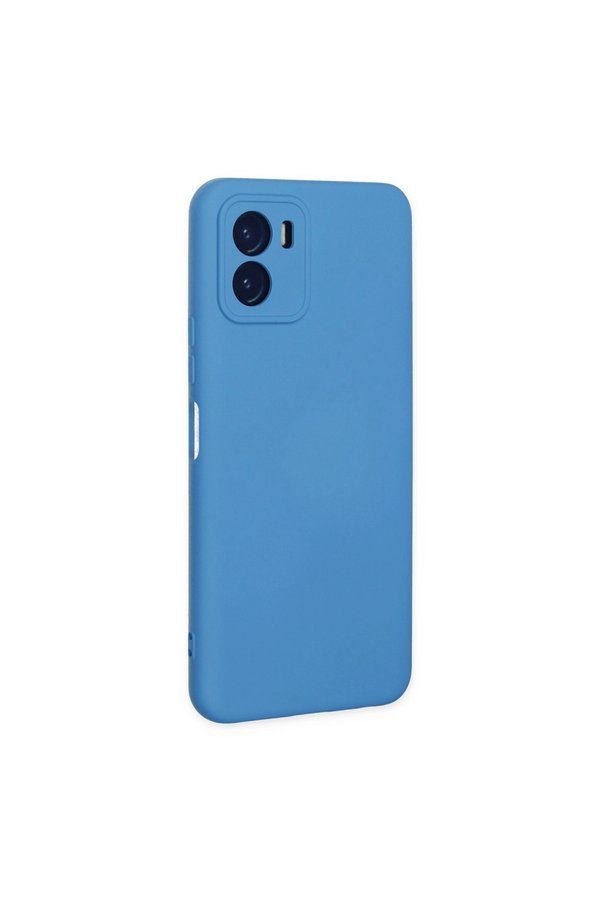 Evimdeyokyok Vivo Y15S Kılıf Nano İçi Kadife Silikon - Mavi