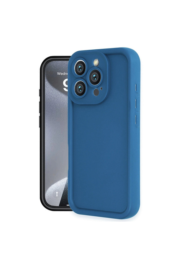 Evimdeyokyok Apple İphone 16 Pro Kılıf Viera Silikon - Mavi