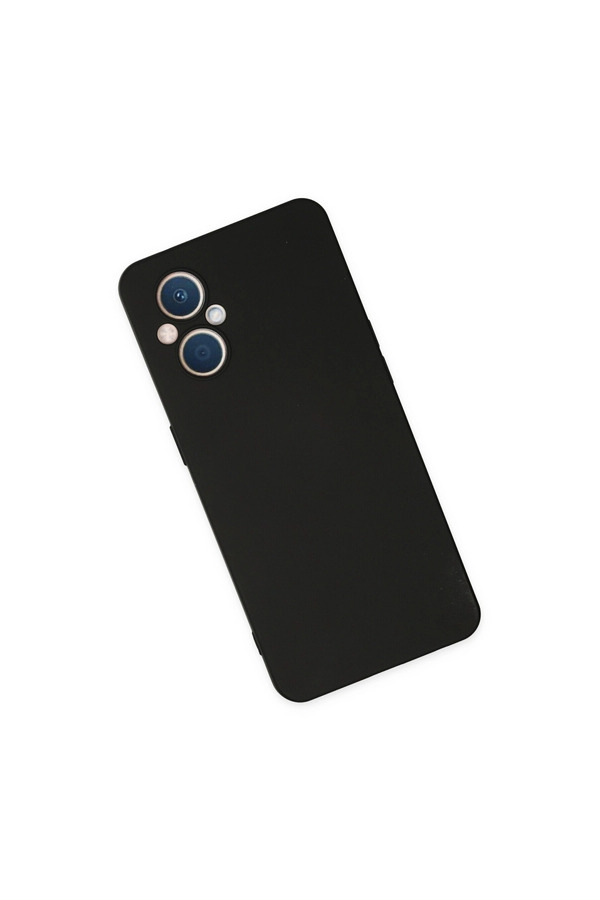 Evimdeyokyok Oppo Reno 7 Lite Kılıf Nano İçi Kadife Silikon - Siyah