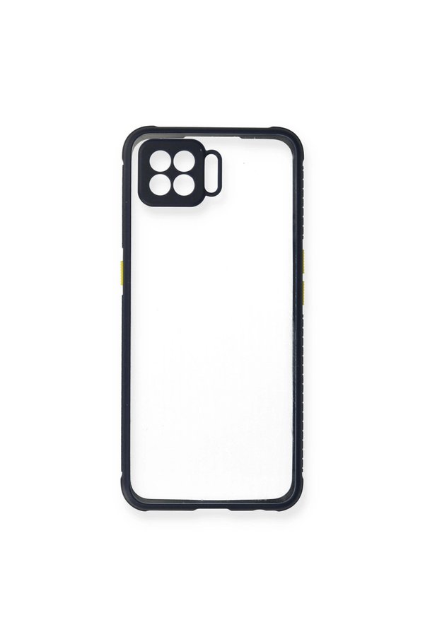 Evimdeyokyok Oppo A73 Kılıf Miami Şeffaf Silikon - Lacivert