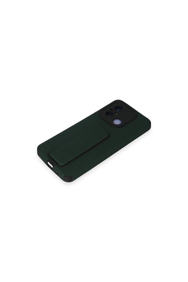 Evimdeyokyok Xiaomi Redmi 12C Kılıf Mega Standlı Silikon - Yeşil