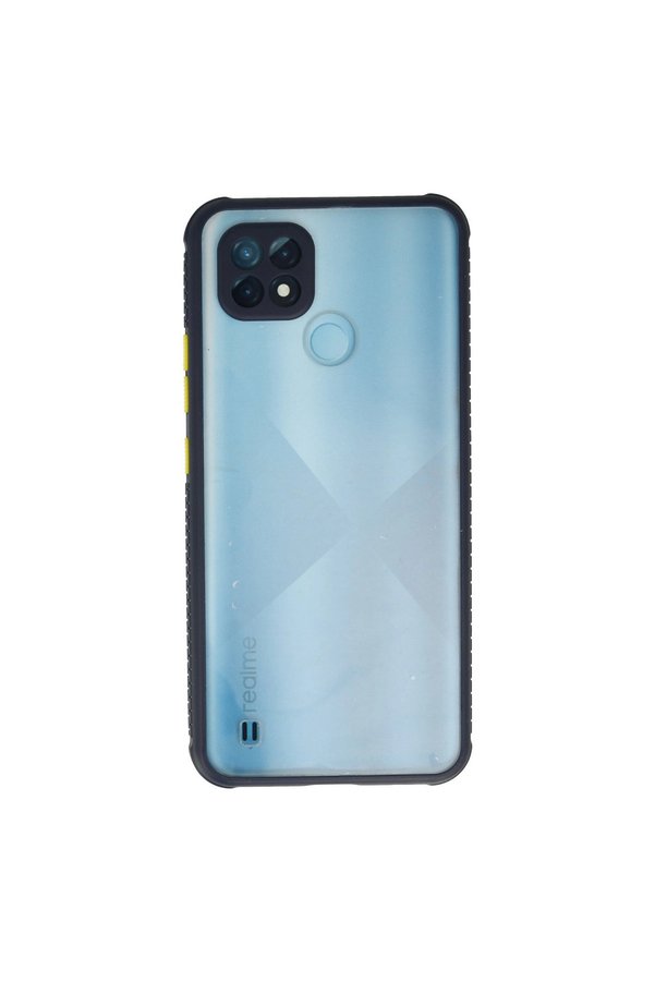 Evimdeyokyok Realme C21 Kılıf Miami Şeffaf Silikon - Lacivert